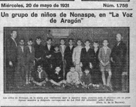 "La Voz de Aragón" 20 de maig de 1931