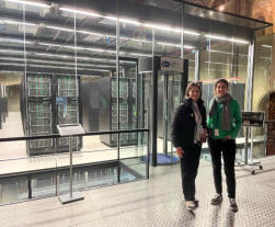 Gener 2023. Estela Rius i Alba Cervera al BCN Supercomputing Center